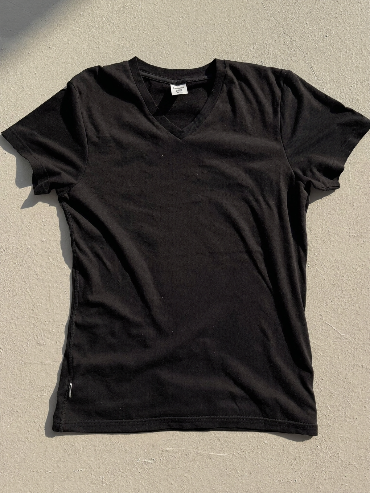 Essential V-Neck Tee — detail