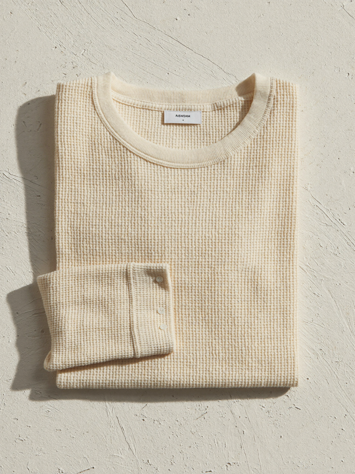 Waffle Knit Crew — detail