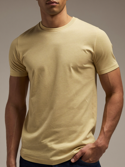 Essential Crew Tee — Sand