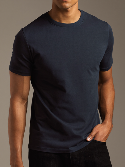 Essential Crew Tee — Navy
