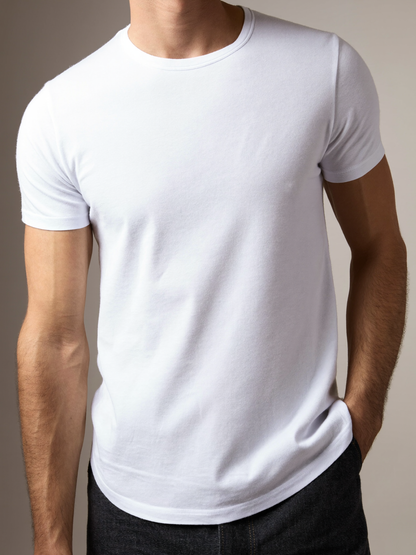 Essential Crew Tee — White