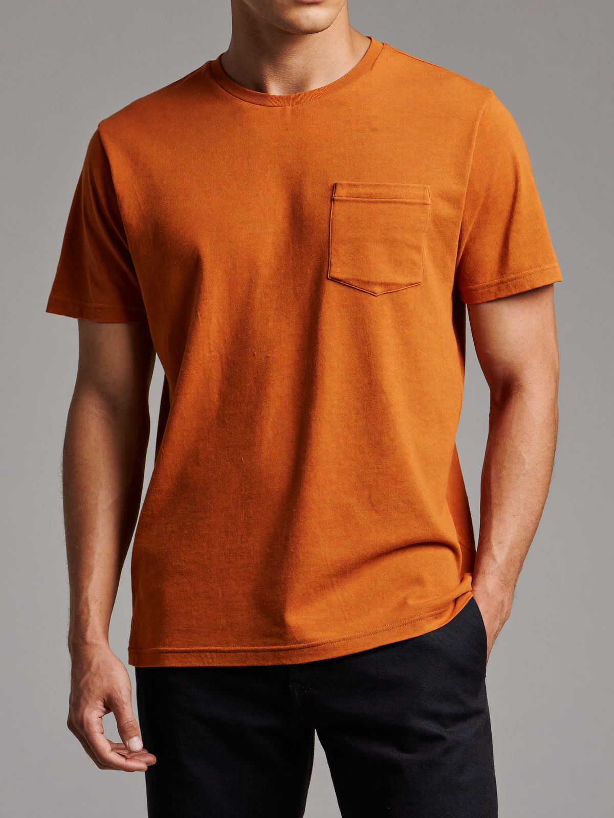 Pocket Tee — Rust