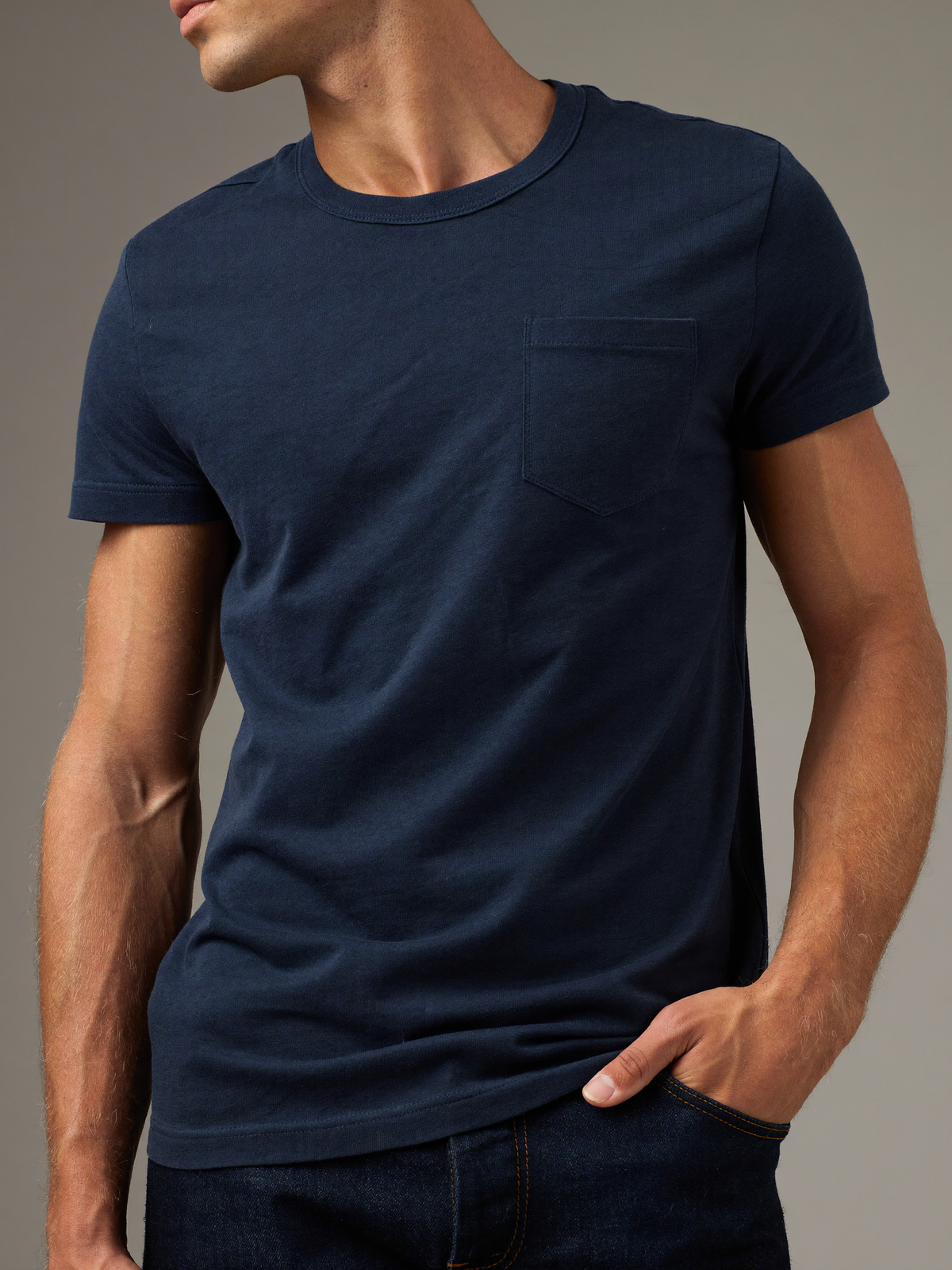 Pocket Tee — Navy