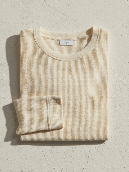 Waffle Knit Crew — detail