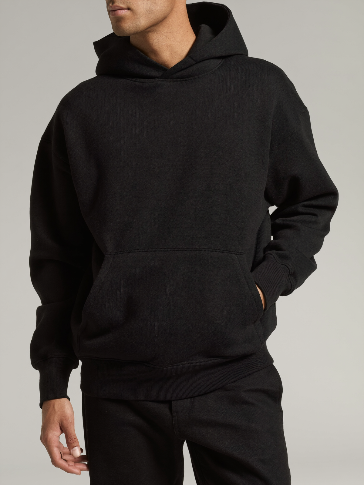 Fleece Hoodie — Black