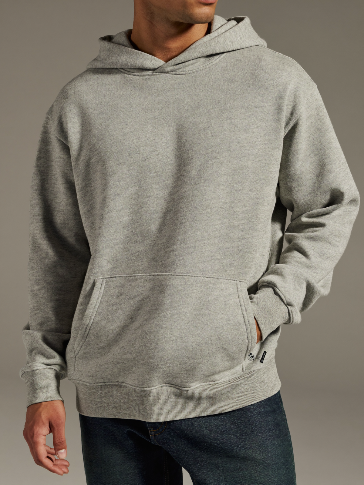 Fleece Hoodie — Heather Grey