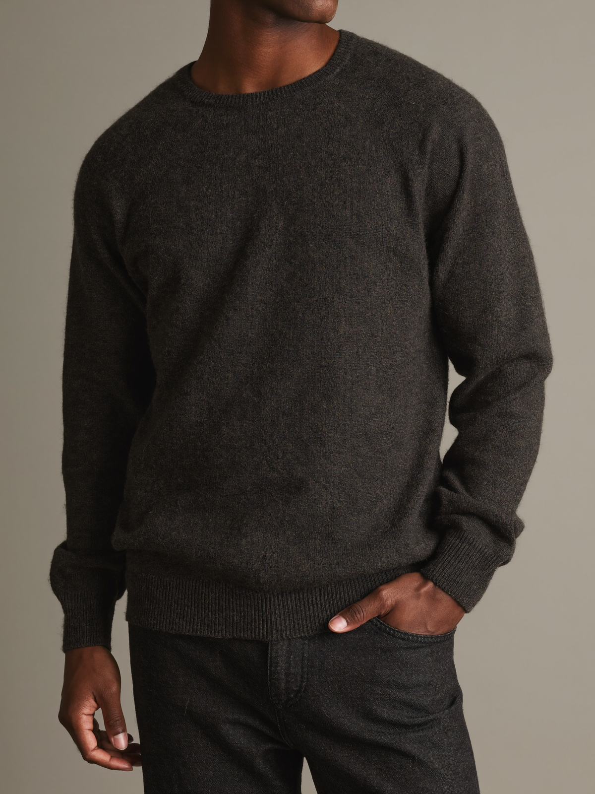 Lightweight Merino Sweater — Charcoal