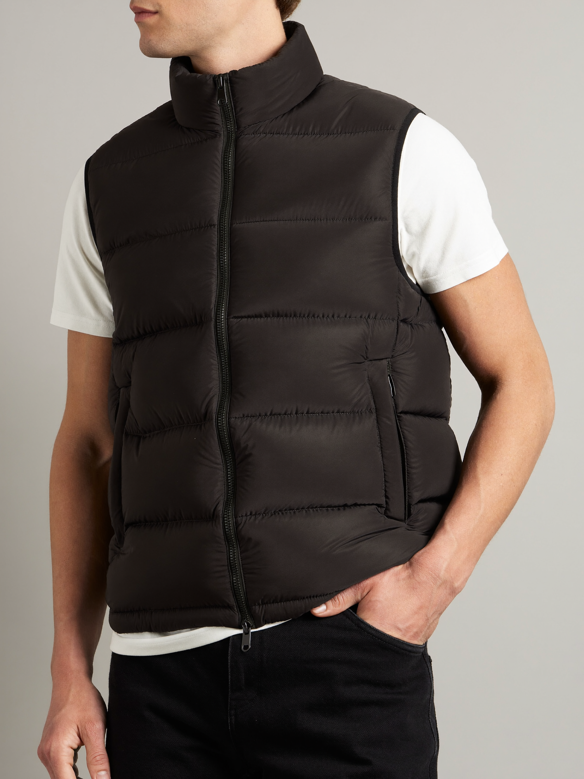Puffer Vest — Black