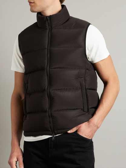 Puffer Vest — Black