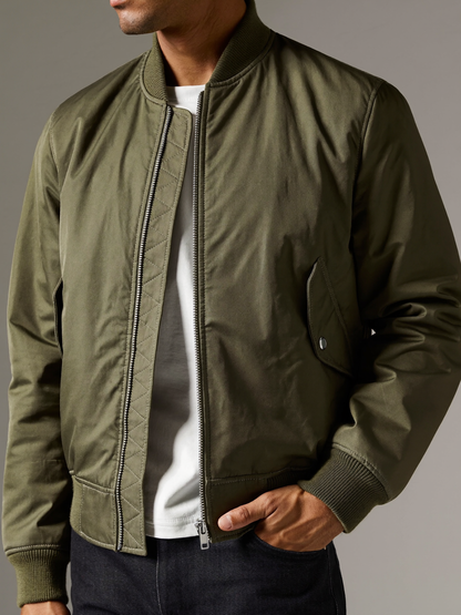 Bomber Jacket — Olive