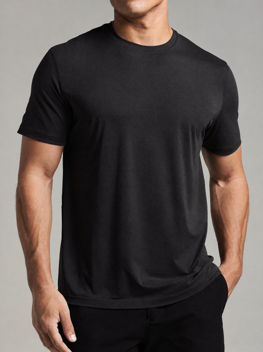 Active Crew Tee — Black
