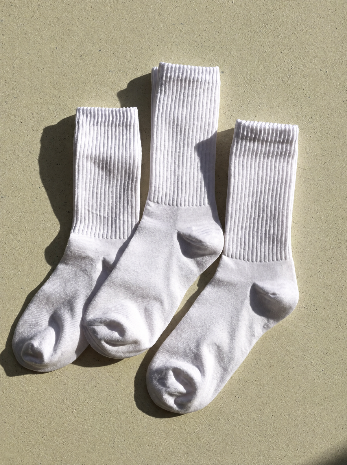 Crew Sock 3-Pack — White